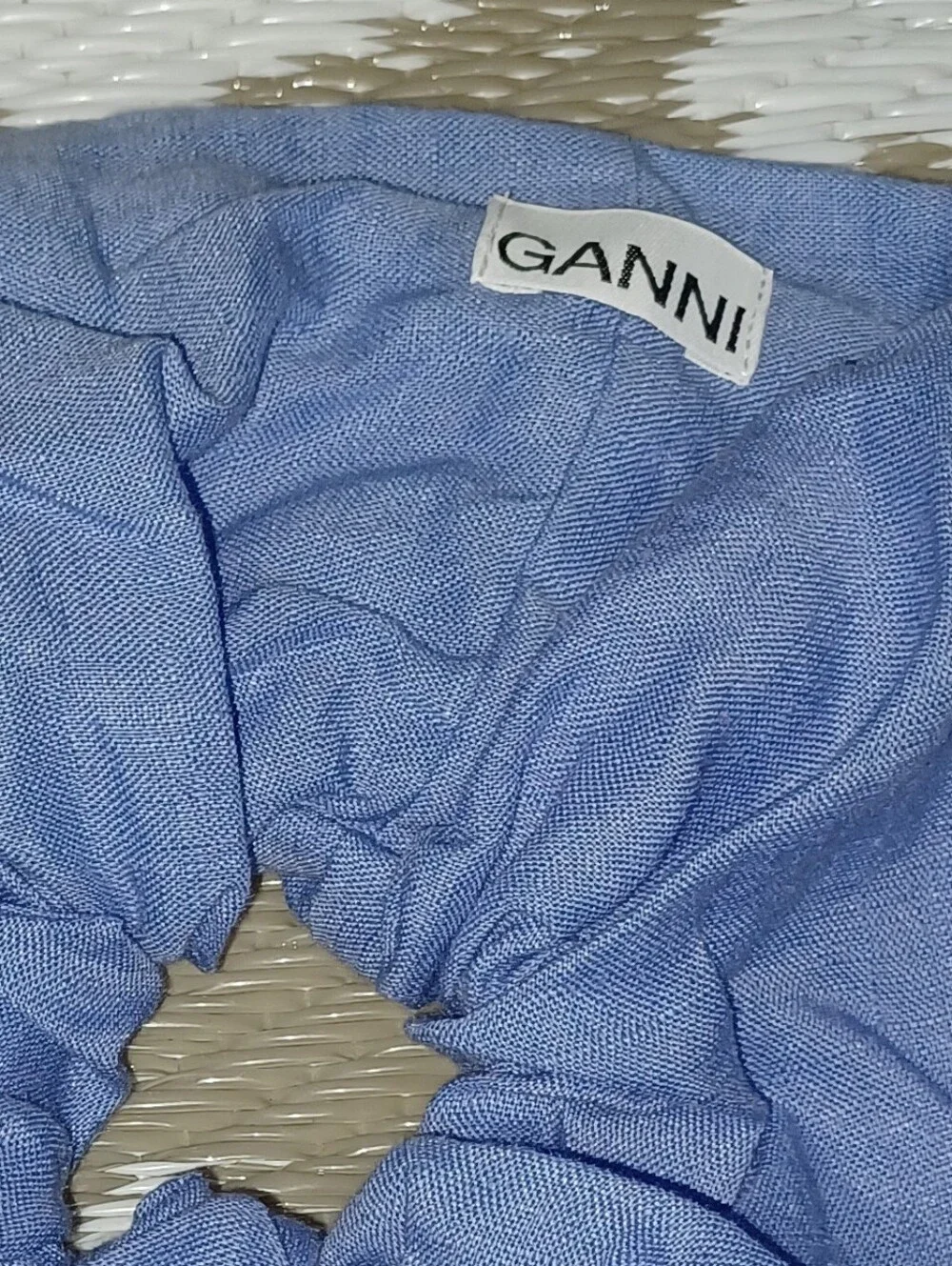 Ganni Linen Scrunchie